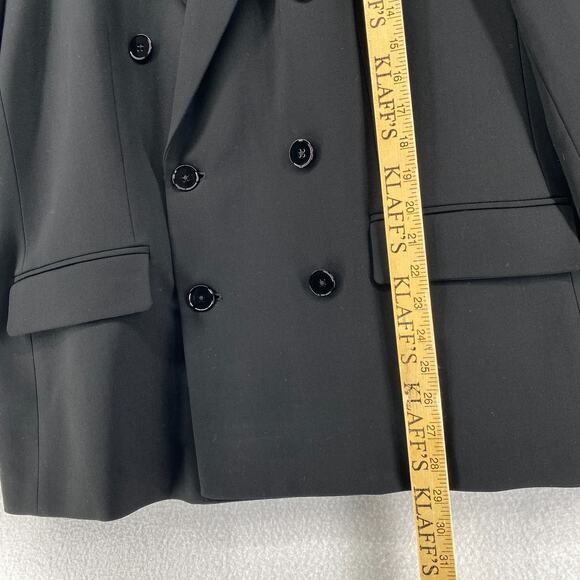 LAUREN RALPH LAUREN Blazer 18 Double Breasted Suit Coat Jacket Black - Picture 12 of 13